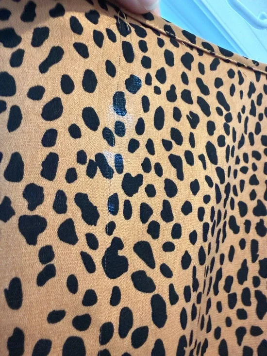 Leopard Print Tie-Waist Dress - Rust & Black - Picture 2 of 4